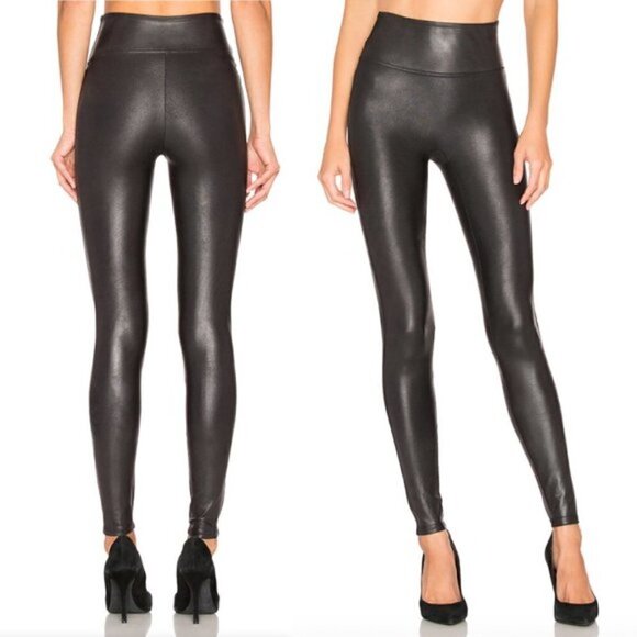 SPANX Pants - SPANX x REVOLVE Faux Leather High Waisted Leggings